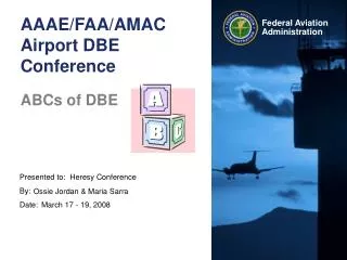 AAAE/FAA/AMAC Airport DBE Conference