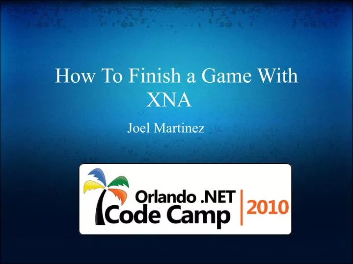 how to finish a game with xna