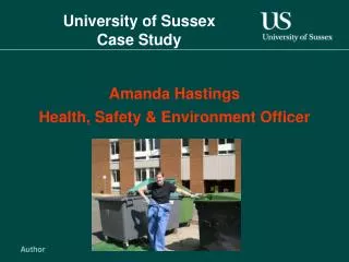 University of Sussex Case Study
