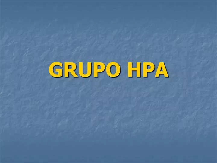 grupo hpa