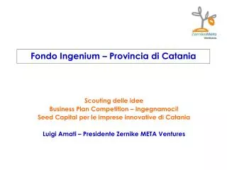 Fondo Ingenium – Provincia di Catania