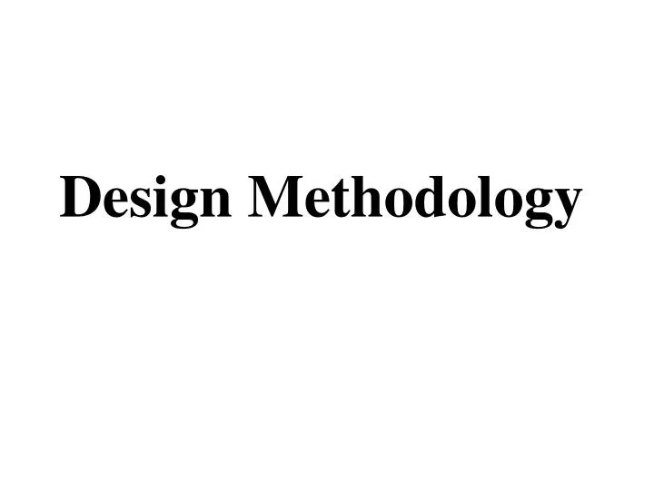 design methodology