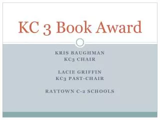 KC 3 Book Award