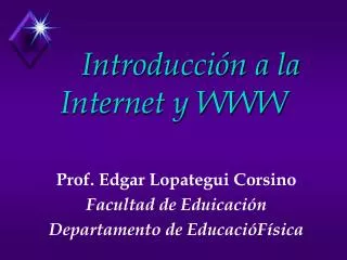 Introducción a la Internet y WWW