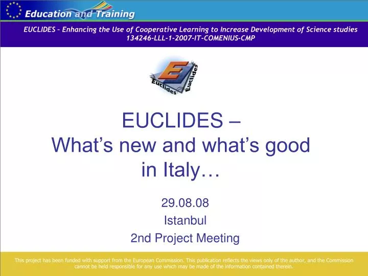 euclides what s new and what s good in italy