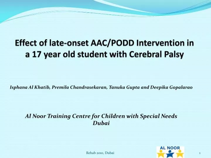 effect of late onset aac podd intervention in a 17 year old student with cerebral palsy