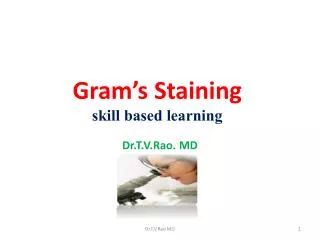 Gram Staining Skill Based Learning