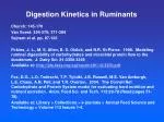 Digestion Kinetics in Ruminants - slide 1