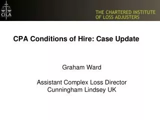 CPA Conditions of Hire: Case Update