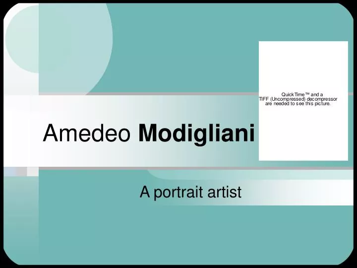 amedeo modigliani