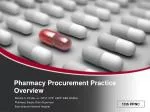 Pharmacy Procurement Practice Overview - slide 1