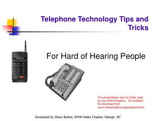 Telephone Technology Tips and Tricks