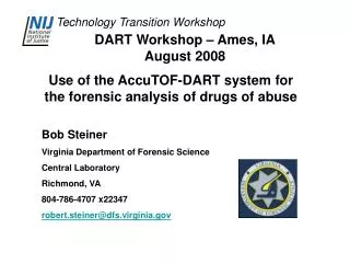 DART Workshop – Ames, IA August 2008