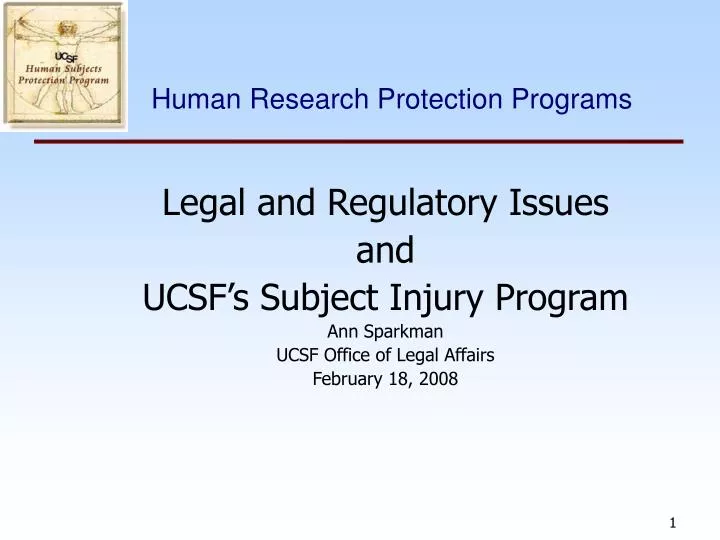 human research protection programs