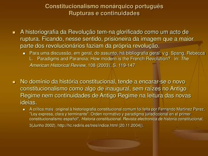 constitucionalismo mon rquico portugu s rupturas e continuidades