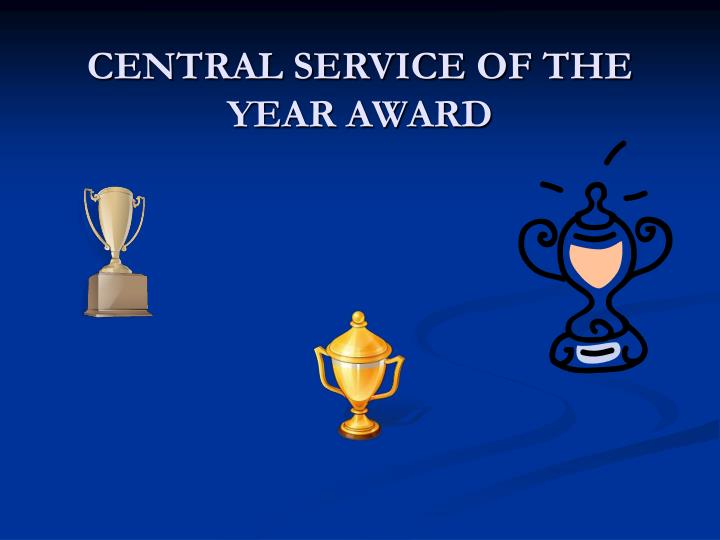 central service of the year award