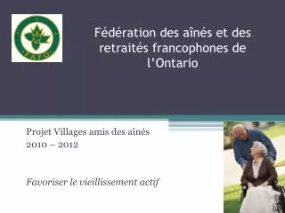 Fédération des aînés et des retraités francophones de l’Ontario