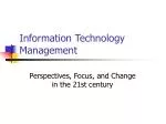 Information Technology Management - slide 1