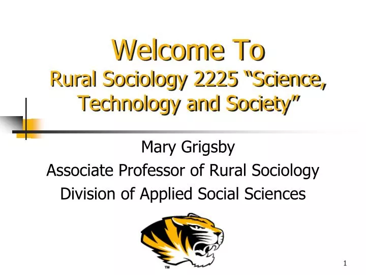welcome to rural sociology 2225 science technology and society