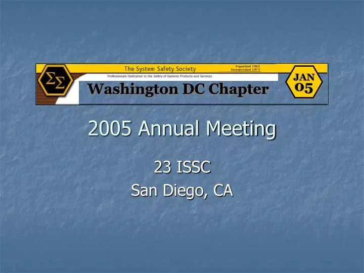 2005 annual meeting