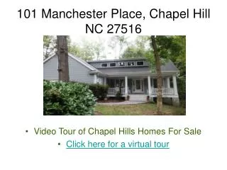 Chapel Hill Homes for Sale! Outstanding Transitional Home in