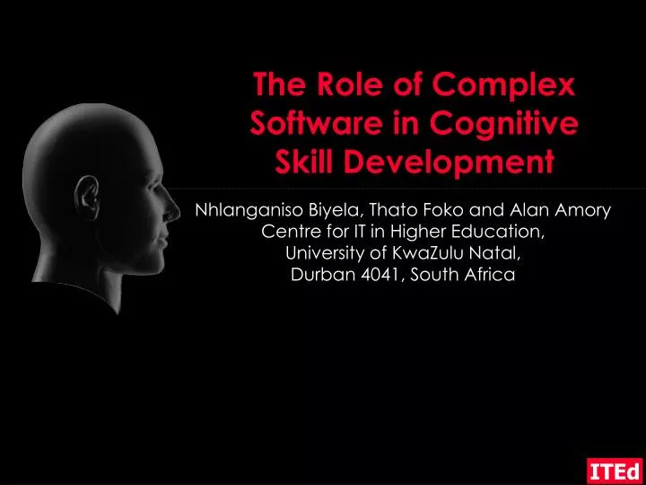 the role of complex software in cognitive skill development