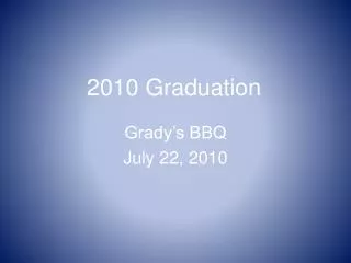 2010 Graduation