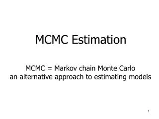 MCMC Estimation