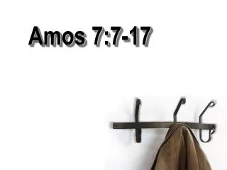 Amos 7:7-17