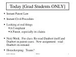 Today [Grad Students ONLY] - slide 1
