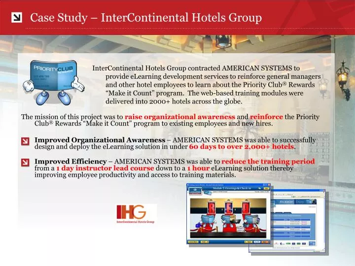 case study intercontinental hotels group