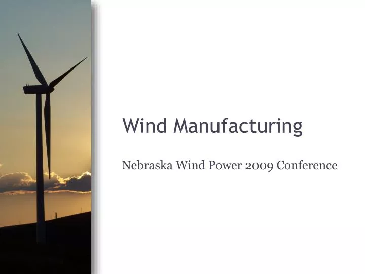 wind manufacturing