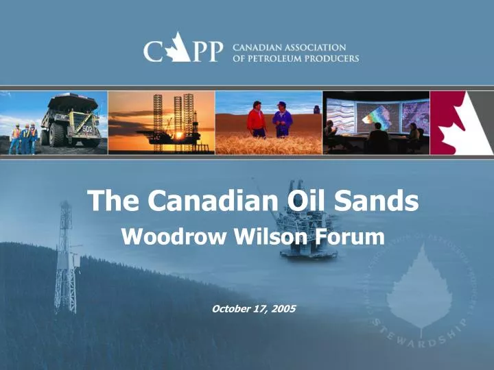the canadian oil sands woodrow wilson forum
