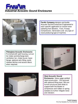 Industrial Acoustic Sound Enclosures