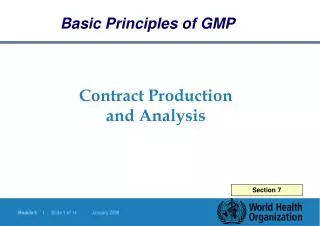 Contract Production and Analysis