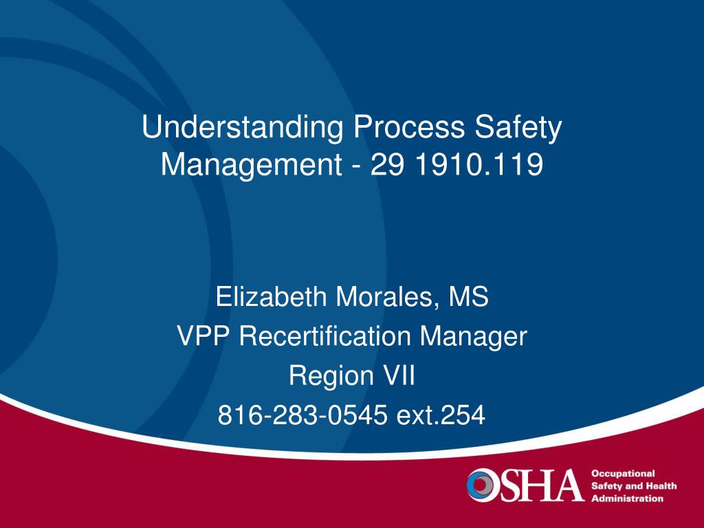Understanding Process Safety PPT - Understanding Process Safety Management - 29 1910.119 PowerPoint ...