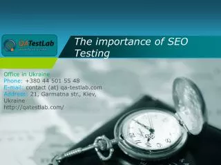 The importance of SEO Testing