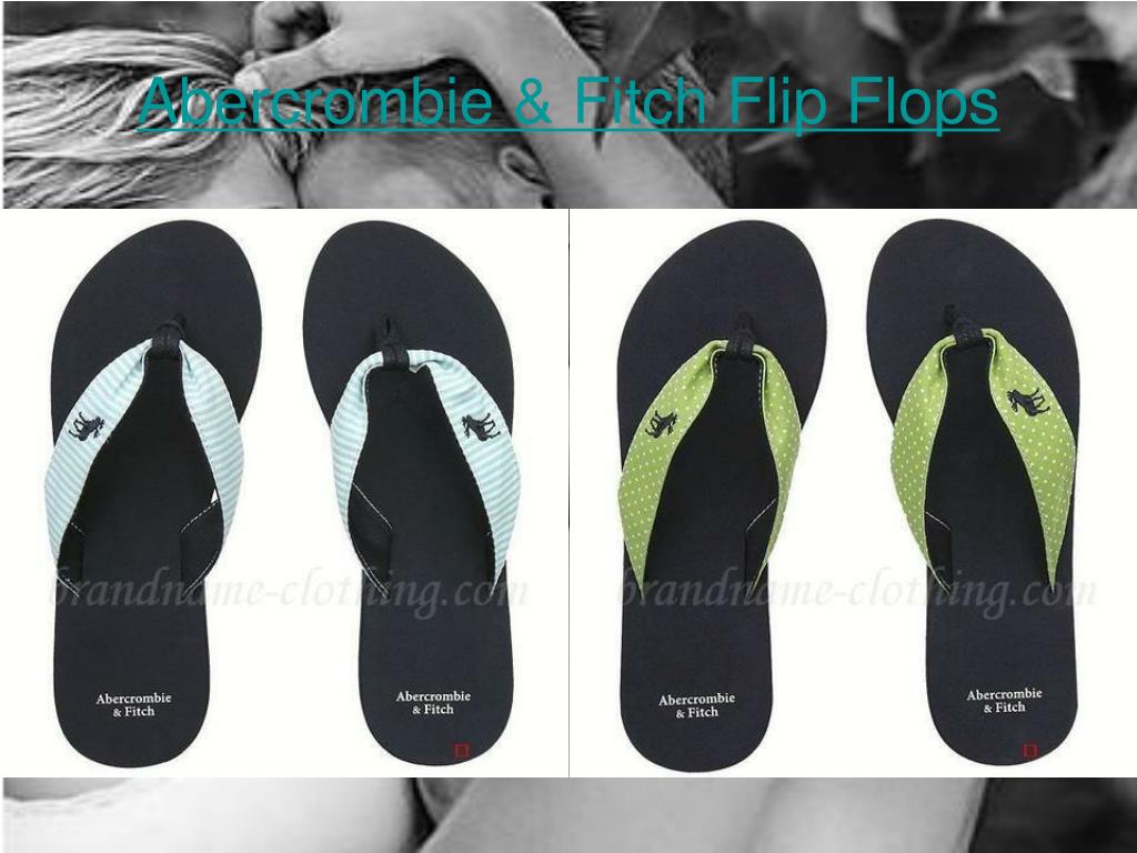 abercrombie & fitch flip flops