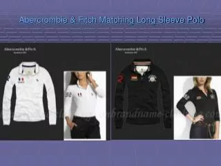 Abercrombie & Fitch Matching Long Sleeve Polo