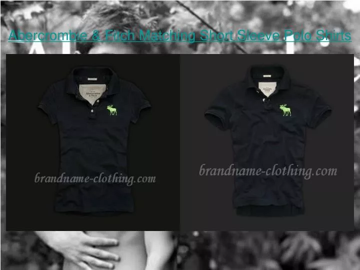 abercrombie fitch matching short sleeve polo shirts