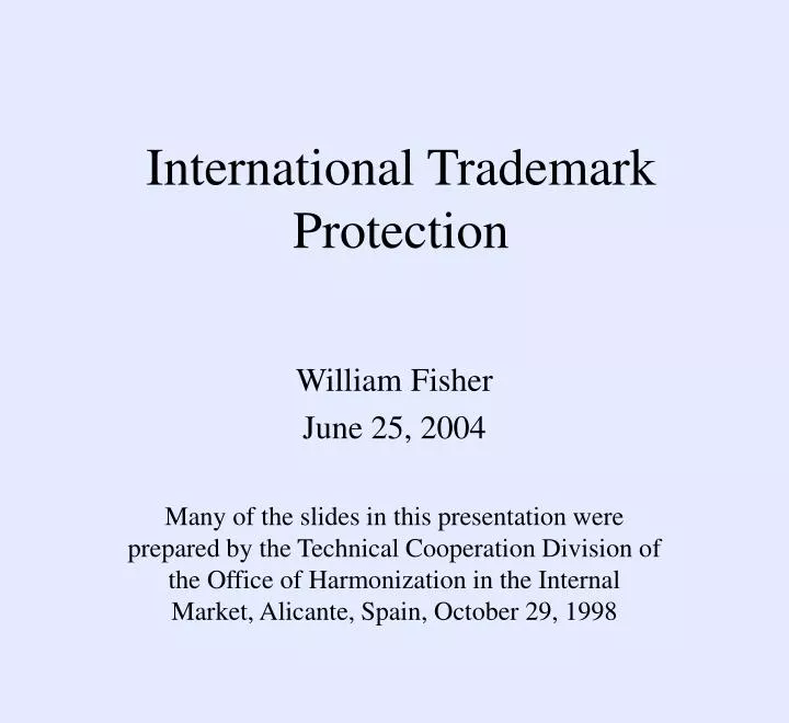 international trademark protection