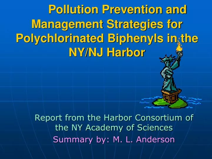 pollution prevention and management strategies for polychlorinated biphenyls in the ny nj harbor
