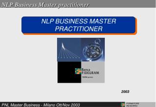 NLP Business Master practitioner