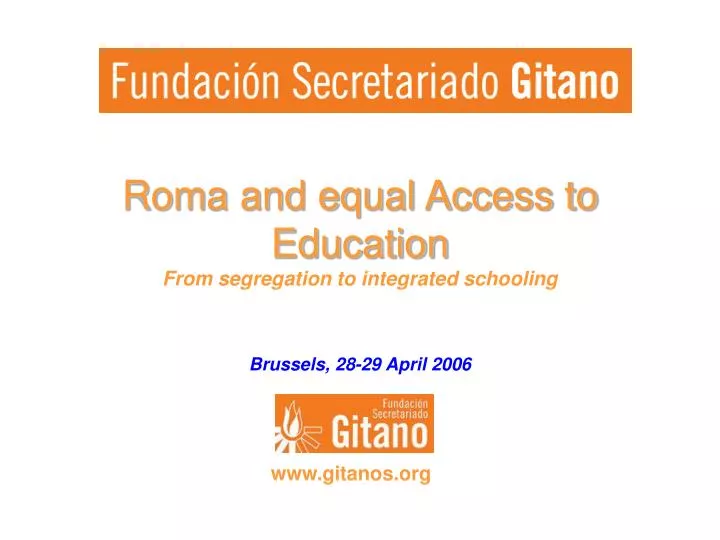 roma and equal access to education from segregation to integrated schooling