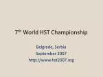 7 th World HST Championship