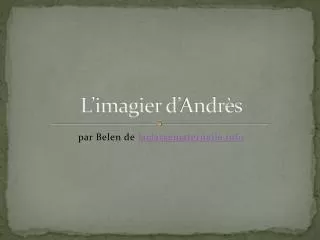 L’imagier d’ Andrès