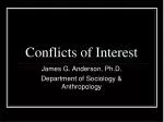 Conflicts of Interest - slide 1