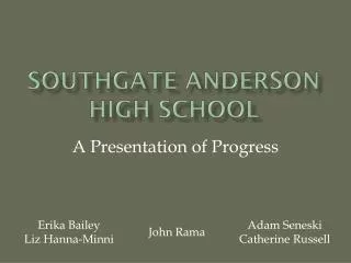 Southgate anderson high school