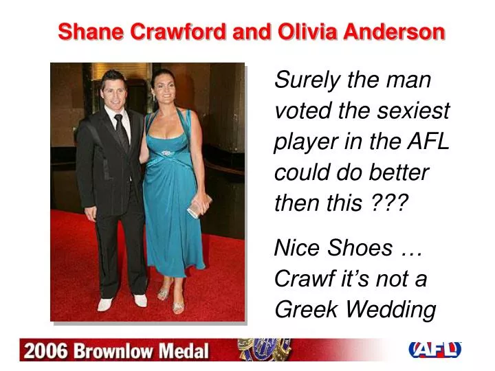 shane crawford and olivia anderson