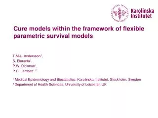 Cure models within the framework of flexible parametric survival models